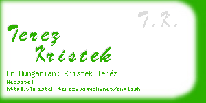 terez kristek business card